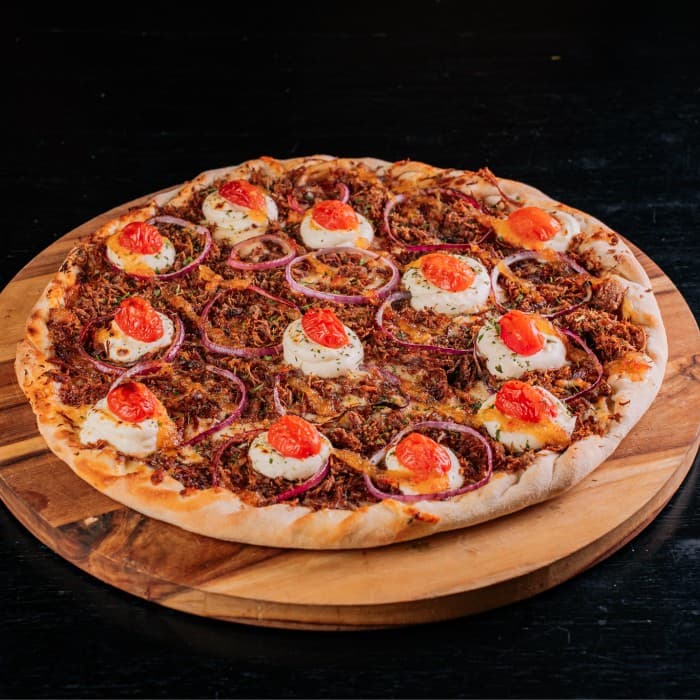 Pizza média | 6 fatias 2 sabores