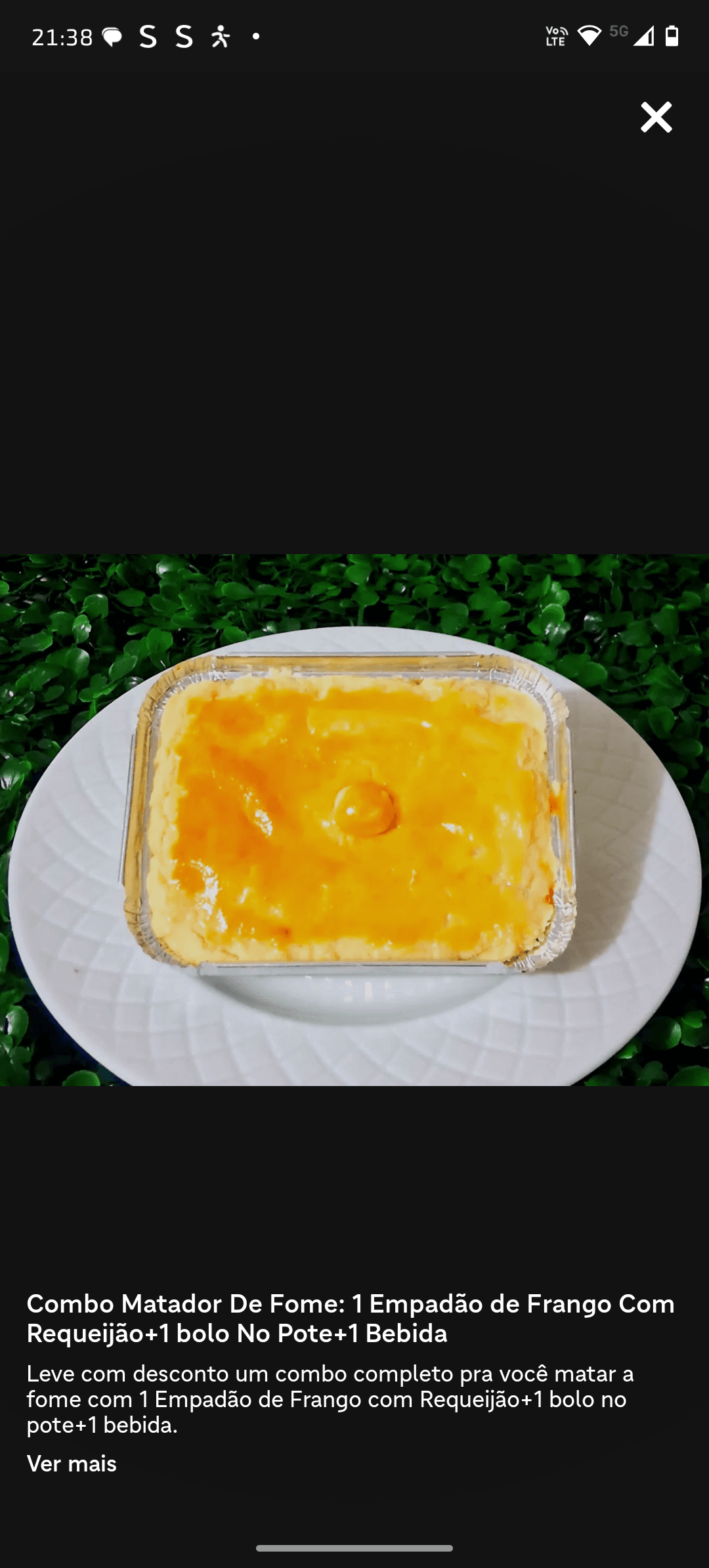 2 Empadão de frango + 2 Cocas