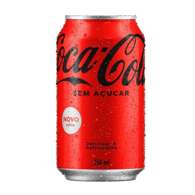 Coca lata zero açúcar