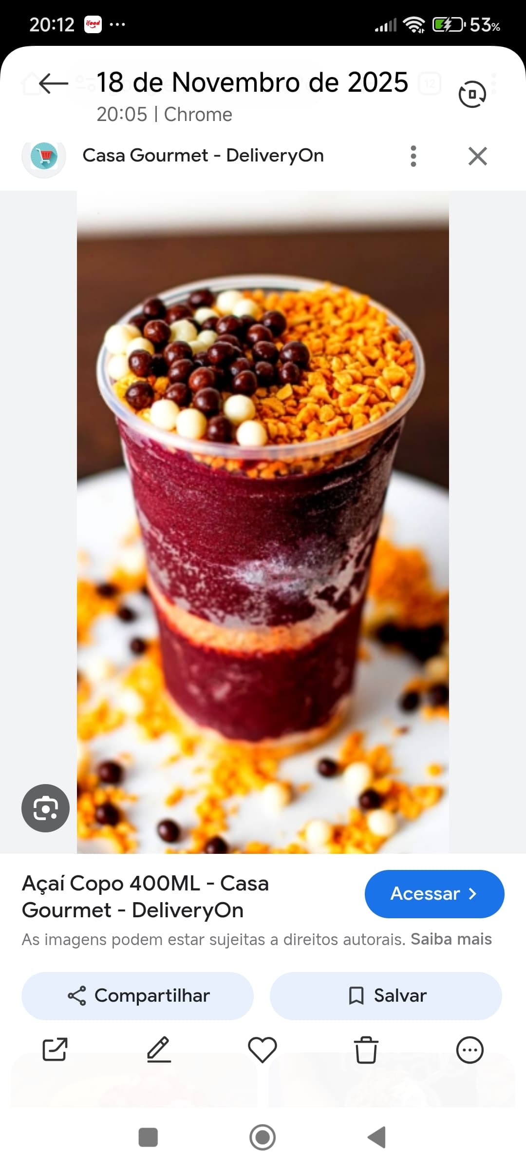Açaí Copo 700 ml