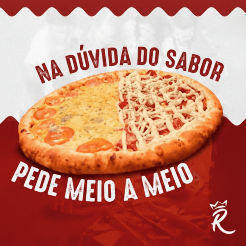 PIZZA GIGANTE 2 SABORES (MEIO A MEIO)